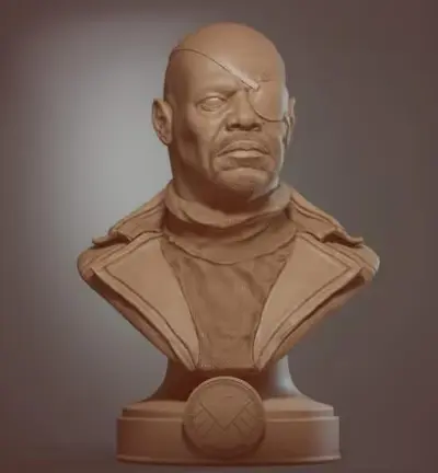 Nick Fury Archivo Stl Para Impresion 3D