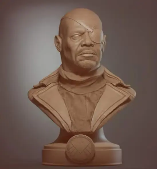 Nick Fury Archivo Stl Para Impresion 3D