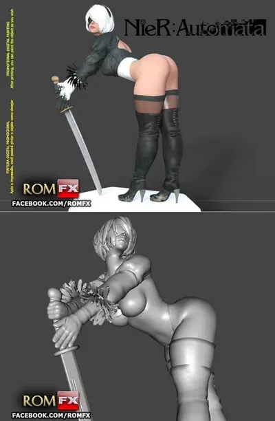 Nier Automata Android Archivo Stl Para Impresion 3D