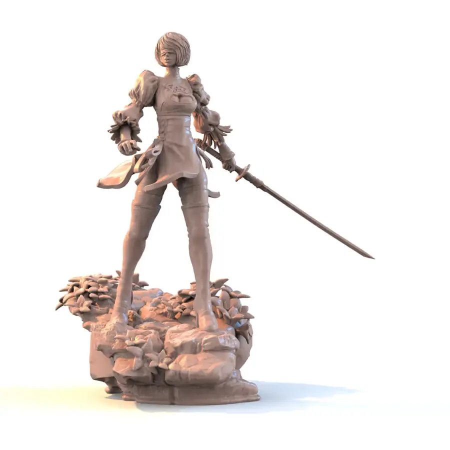 Nier Automata Archivo Stl Para Impresion 3D