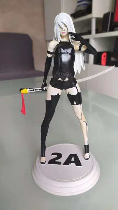 Nier Yorha A2 Archivo Stl Para Impresion 3D