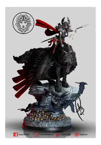 Nordic Valkyrie Stl/obj Impresión 3d