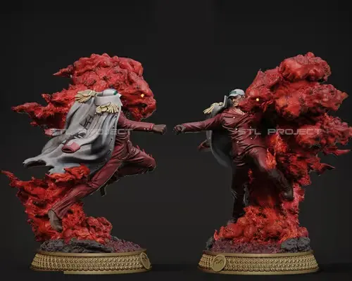 One Piece Akainu Diorama Stlp Archivo Stl Para Impresión 3d