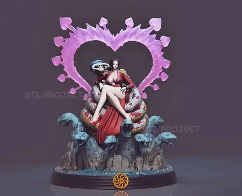 One Piece Boa Hancock Stlp Archivo Stl Para Impresión 3d