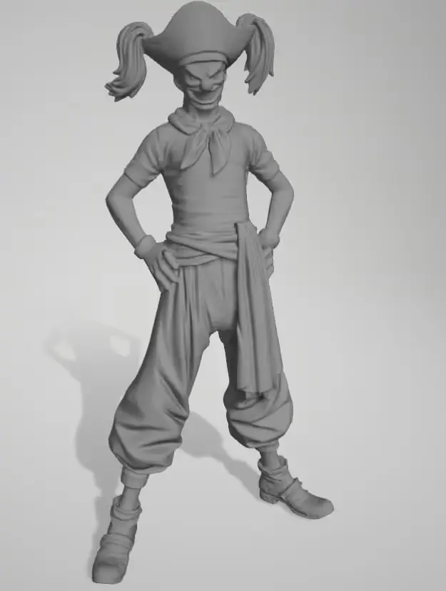 One Piece Buggy Archivo Stl Para Impresion 3D