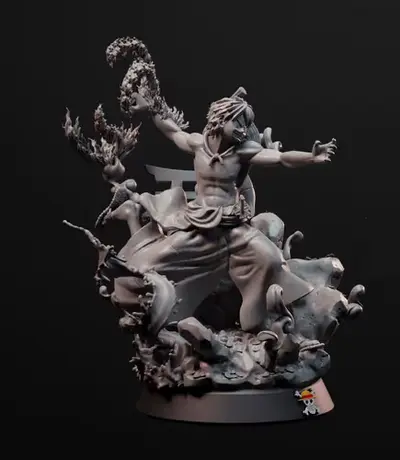 One Piece Luffy Red Hawk Wano Archivo Stl Para Impresión 3d