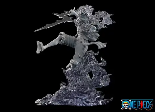 One Piece Nika Luffy Gear5 Archivo Stl Para Impresión 3d
