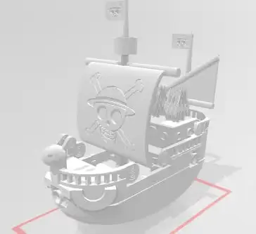 One Piece Pirate Ship 1 Archivo Stl Para Impresion 3D