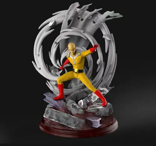 One Puch Man Saitama Dz Archivo Stl Para Impresión 3d