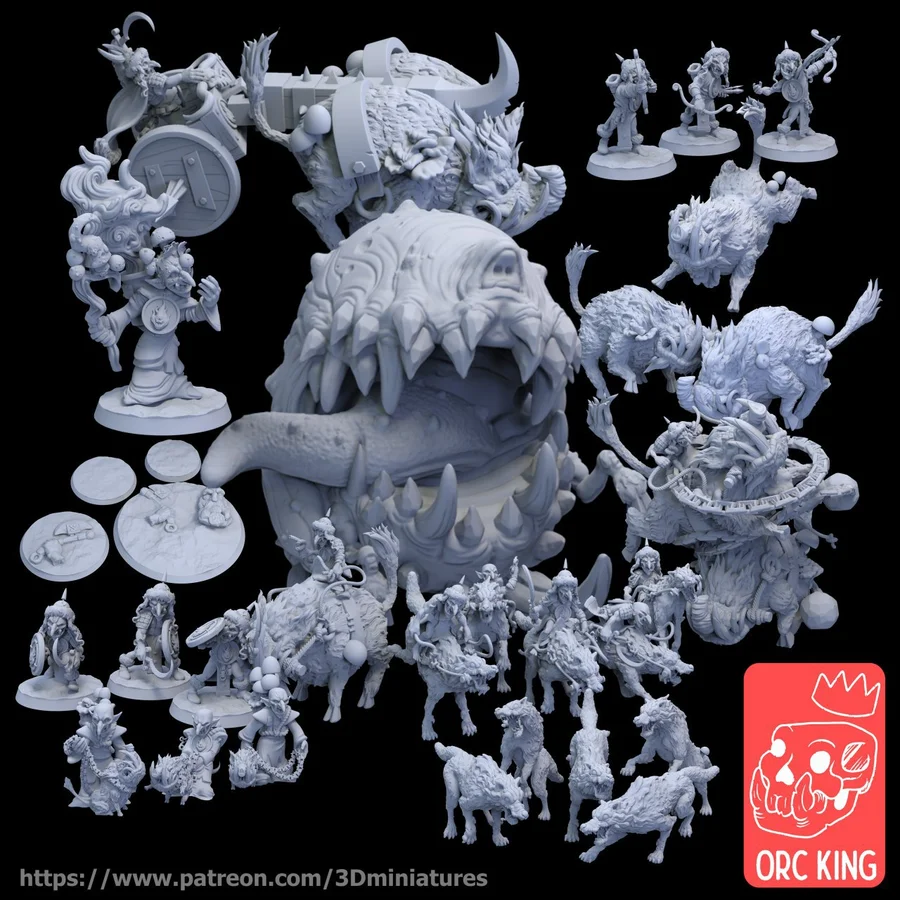 Orc King May 1 Archivo STL Impresión 3D