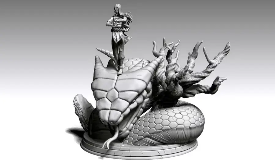 Orochimaru Archivo Stl Obj Para Impresion 3D