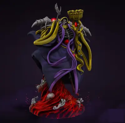 Overlord Ainz Ooal Gown Alianc Archivo Stl Para Impresión 3d