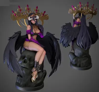 Overlord Albedo Ellaart V1 - V2 Stl Obj Impresión 3d