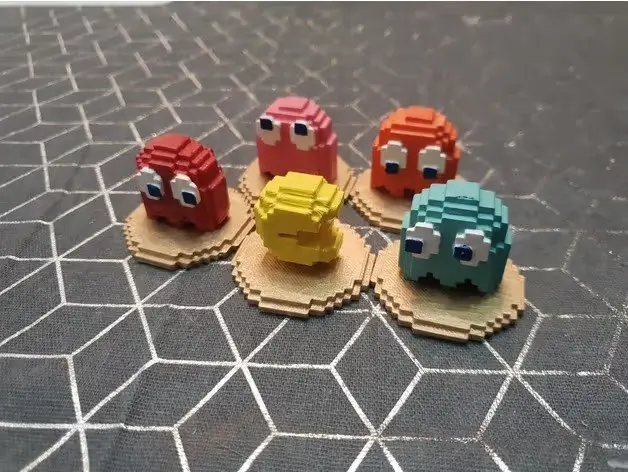 Pac Man Archivo Stl Para Impresion 3D