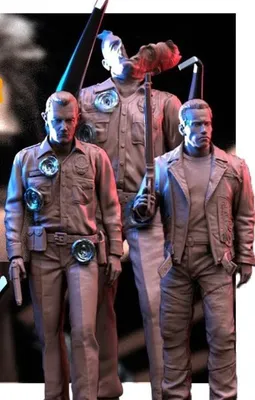 Pack 3 Terminators Archivo STL Impresión 3D