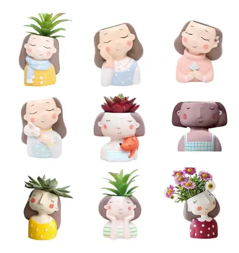 Pack Macetas Chicas Lindas X9 Archivos Stl Obj Impresión 3d