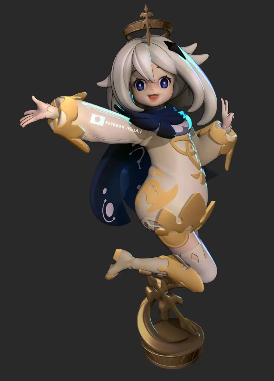 Paimon Archivo Stl Para Impresion 3D