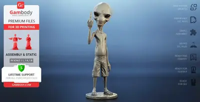 Paul The Alien Archivo Stl Para Impresion 3D