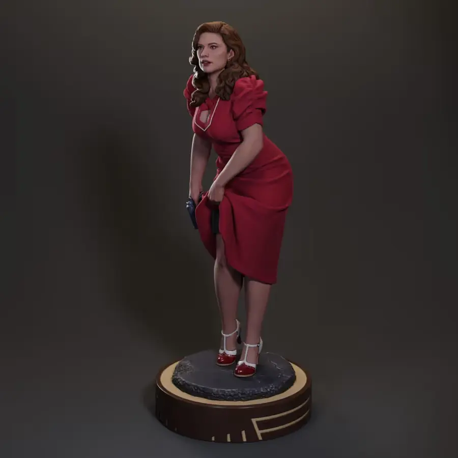 Peggy'S Secret Agent Carter Archivo Stl Para Impresion 3D