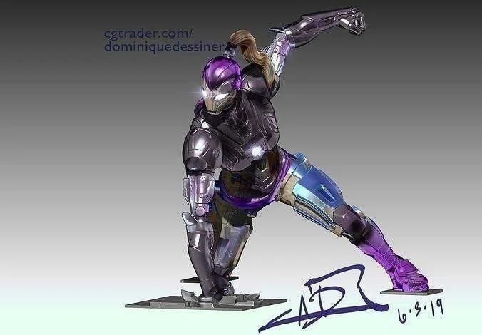 Pepper Potts Traje Archivo STL Impresión 3D