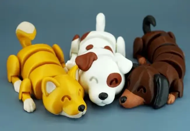 Perros Flojos Archivo Stl Obj Para Impresion 3D