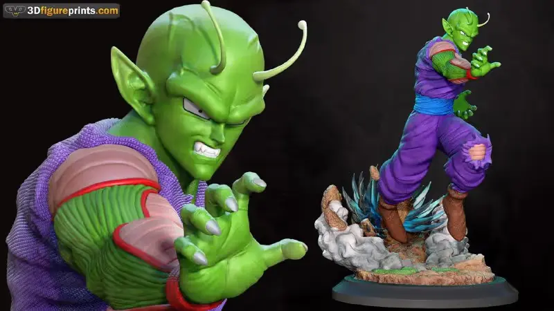 Piccoro Dragon Ball Z Archivo STL OBJ para Impresion 3D