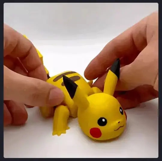 Pikachu Articulado Archivo Stl Obj Para Impresion 3D