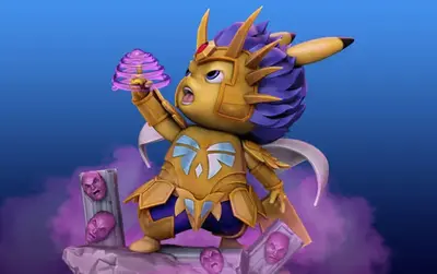 Pikachu Death Mask Cosplay Archivo Stl Para Impresión 3d