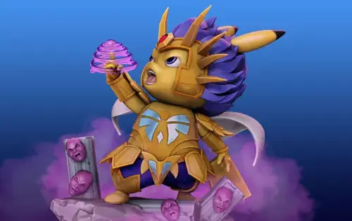 Pikachu Death Mask Cosplay Archivo Stl Para Impresión 3d