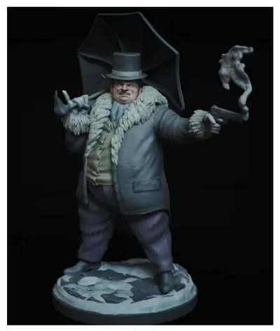 Pinguino Oswald Cobblepot Archivo Stl Obj Para Impresion 3D