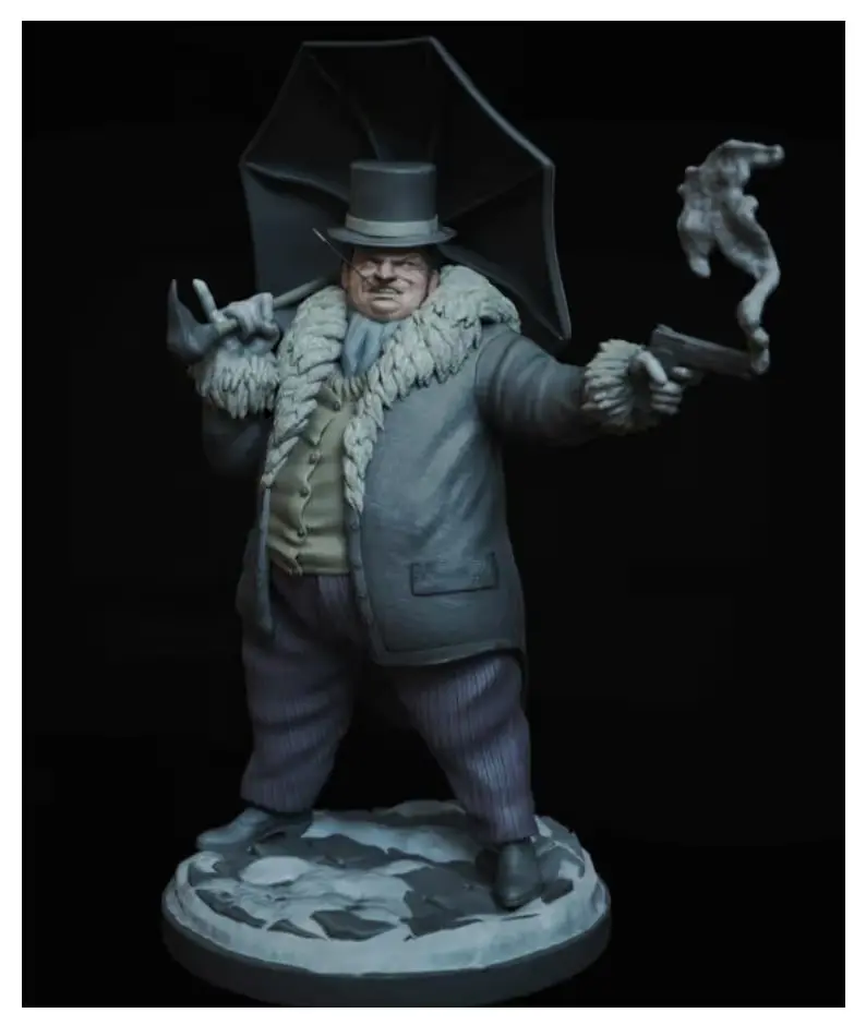 Pinguino Oswald Cobblepot Archivo Stl Obj Para Impresion 3D