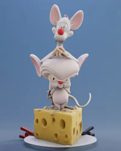 Pinky Y Cerebro I3d Archivos Stl Para Impresión 3d