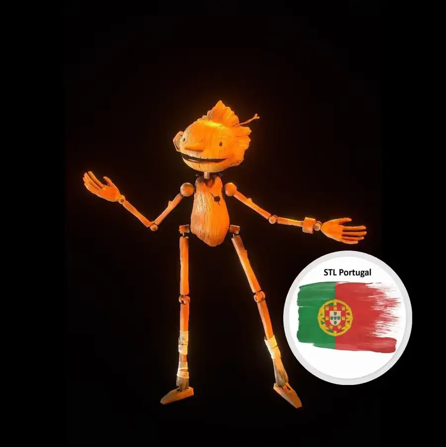 Pinocchio Guillermo Del Toro Archivo STL para Impresion 3D