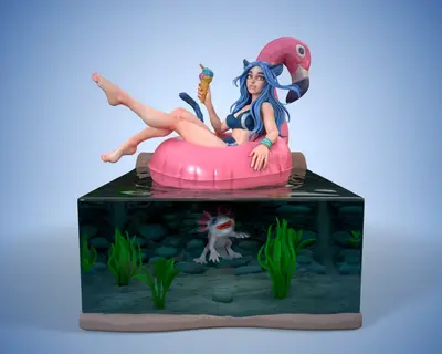 Pinup Katty Archivo Stl Para Impresion 3D