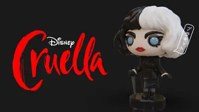 Plakit Cruella Archivo Stl Para Impresion 3D
