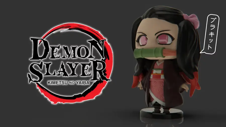 Plakit Demonslayer Nezuko Archivo Stl Para Impresion 3D