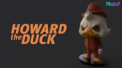 Plakit Howard The Duck Archivo Stl Para Impresion 3D
