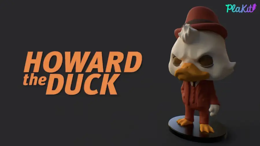Plakit Howard The Duck Archivo Stl Para Impresion 3D