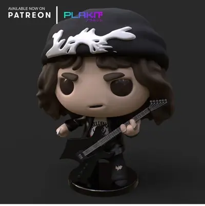 Plakit Strangerthings Eddie Archivo Stl Para Impresion 3D