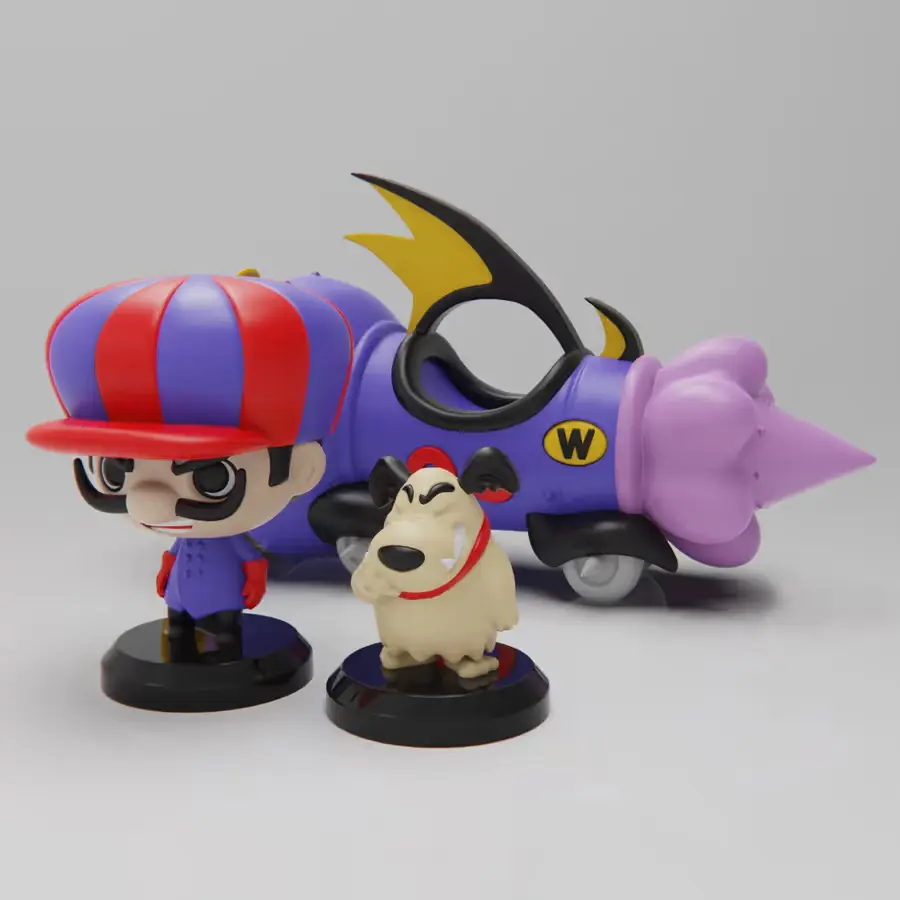 Plakit Wacky Races Dick Archivo Stl Para Impresion 3D