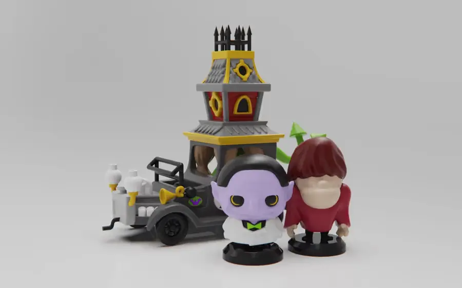 Plakit Wacky Races Gruesome Archivo Stl Para Impresion 3D