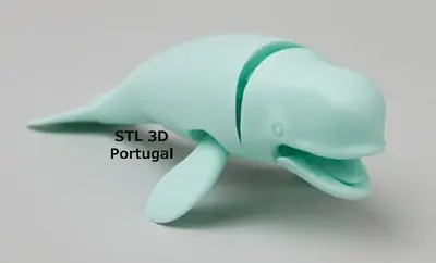 Plegable Beluga Archivo Stl Obj Para Impresion 3D