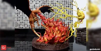 Pokemon Charizard y Pikachu Archivo STL Impresión 3D