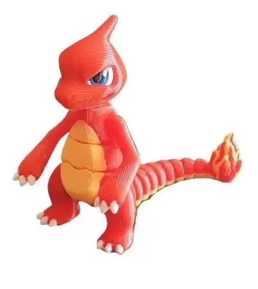 Pokemon Charmeleon Articulado Archivos Stl Para Impresión 3d