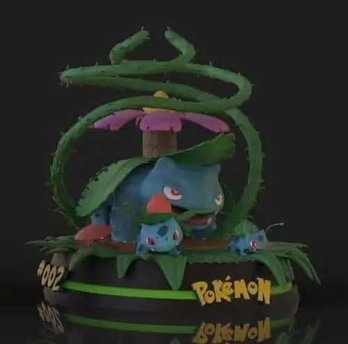 Pokemon Diorama 01 #01,02,03 Archivos Stl Para Impresión 3d