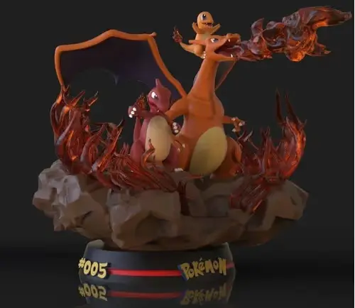 Pokemon Diorama 02 #04,05,06 Archivos Stl Para Impresión 3d