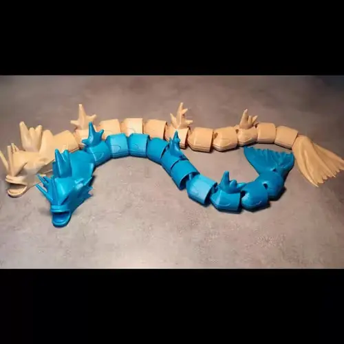 Pokemon Gyarados Articulado Archivos Stl Para Impresión 3d