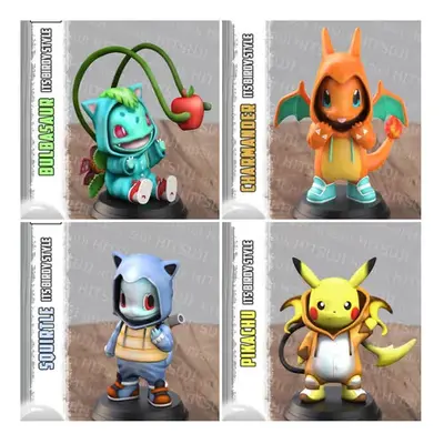 Pokemon Itsbirdy Style 4 X Modelos Stl Obj Archivos 3d