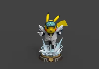 Pokemon Pikachu Aokiji Archivos Stl Para Impresión 3d
