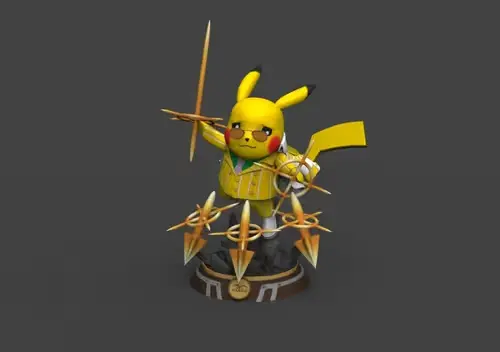 Pokemon Pikachu Kizaru Archivos Stl Para Impresión 3d